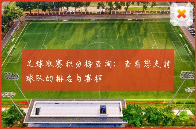 足球联赛积分榜查询：查看您支持球队的排名与赛程