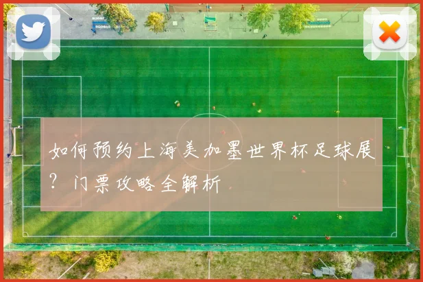 如何预约上海美加墨世界杯足球展?门票攻略全解析